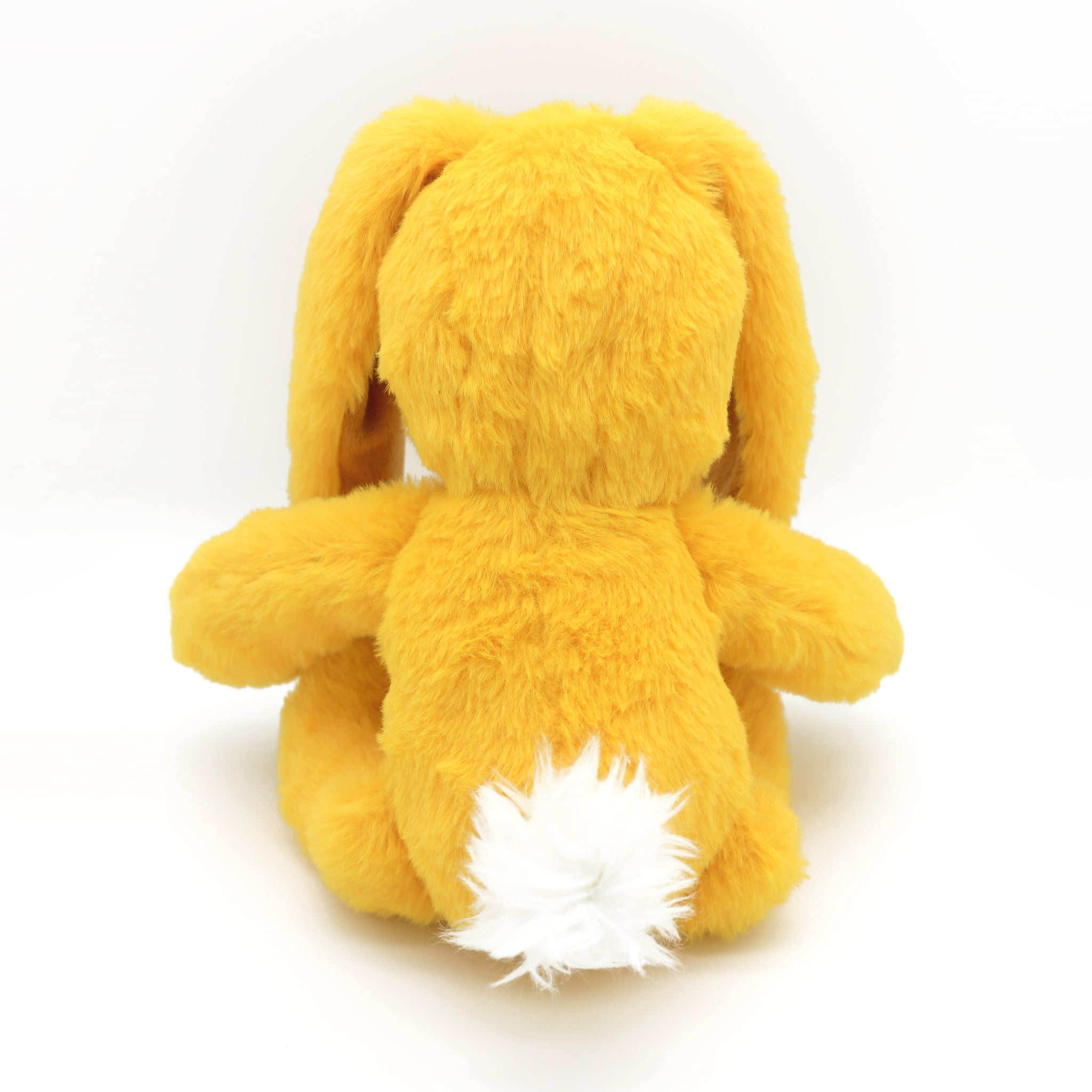 Zeke's Bunny Abacus: The Yellow Stuffed Plush has a cute little cotton tail on his precious little fanny